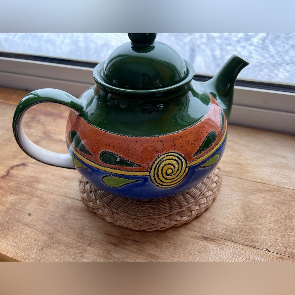Vintage Hand Painted Teapot